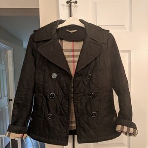 Burberry London Quilted Military Style Jacket